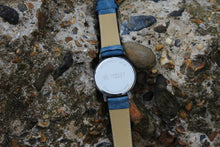 Load image into Gallery viewer, Blue Denim logo grey watch