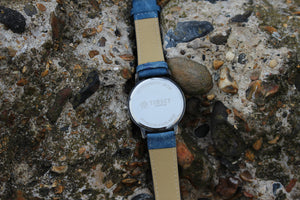 Blue Denim logo grey watch