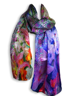 Luxurious silk scarves